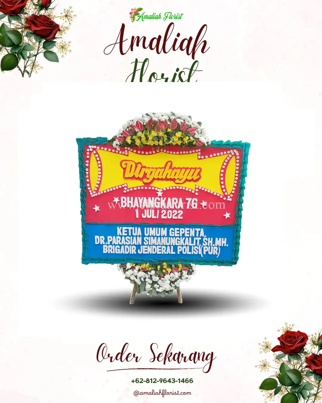 Papan Bunga HUT Ulang Tahun Angkola Sangkunur